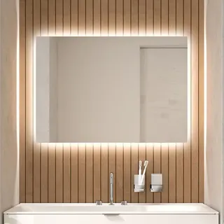 EMCO MI 140 LED-Lichtspiegel mit umlaufender, indirekter Beleuchtung, Höhe 790mm, 449814005,