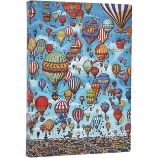 paperblanks ltd. 12-Monatskalender Festival der Ballons 2027 Midi Tagesüberblick