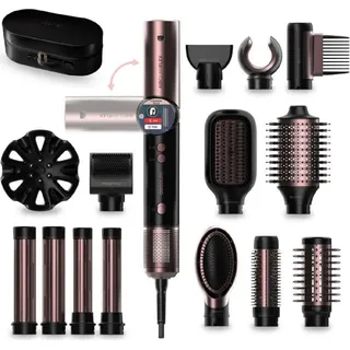Cecotec Airglam 14-in-1 Flex Multifunktionale Elektrische Stylingbürste - Black / Pink