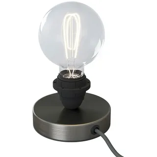 Creative Cables Posaluce Metall Tischlampe Ohne Schirm - Satin Titanium - One Size