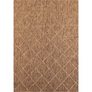 Outdoor Teppich ZAGORA Kupfer 120 cm x 170 cm - Braun