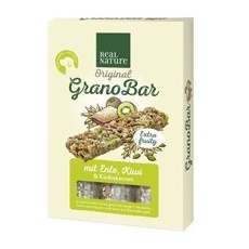 REAL NATURE Grano Bar Riegel 4 Stück, 100g Ente, Kiwi, Kürbiskern