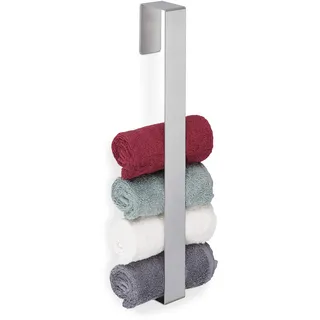Relaxdays Handtuchstange ohne Bohren Silber 430er