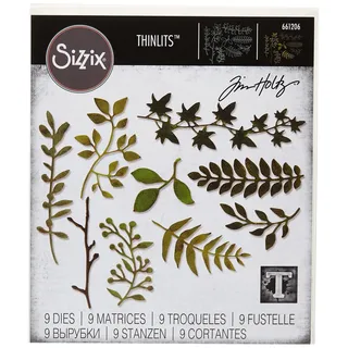 Sizzix Zweig mit Blättern