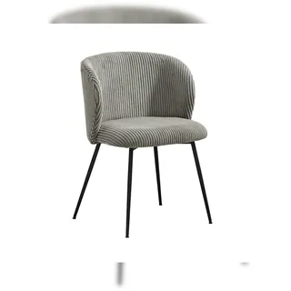 KAWOLA Stuhl LENA Esszimmerstuhl Cord grau