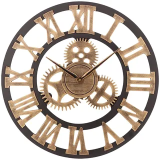 ACCSHINE Holz Wanduhr Ohne TickgeräUsche 45cm Groß Wanduhren
