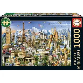 Educa Miniaturpuzzle Symbole Europas 1000 Stücke Mehrfarbig Kinder Mehrfarbig One Size