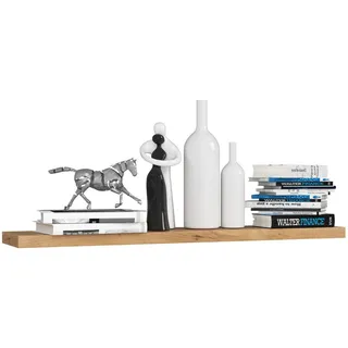 Akord Wandregal Sonoma Eiche 100x20x3.2 cm , Holzwerkstoff , Nachbildung , Holz Optik , Rechteckig,Rechteckig , 100x3.2x20 cm , Wohnzimmer, Regale, Wandboards