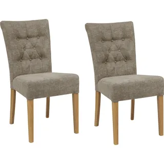 Home Affaire Esszimmerstuhl Queen Polyester grau 2er Set