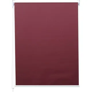 Rollo HWC-D52, Fensterrollo Seitenzugrollo Jalousie, 60x230cm Sonnenschutz Verdunkelung blickdicht bordeaux - Rot