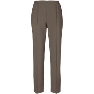 Schlupfhose GOLDNER "Kurzgröße Re-fresh Schlupfhose", Damen, Gr. 20, K-Gr, beige (taupe), Obermaterial: 100% Polyester COOLMAX(R) PES(Coolmax)., normal, Hosen Schlupfhose, Waschen-Trocknen-Anziehen-Qualität