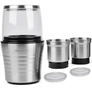 VeoHome Kaffeemühle Elektrische - Schlagmesser Kräftige - mahlen Kaffeebohnen Gewürze Kräutern Nüsse Getreide