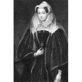 queence Leinwandbild "Lady 3" Frau  Historische Persönlichkeiten  Königinnen  Schwarz-Weiß Premium-Leinwandstoff, Handarbeit aus Deutschland, 40x60cm, farbe bild(er): bunt