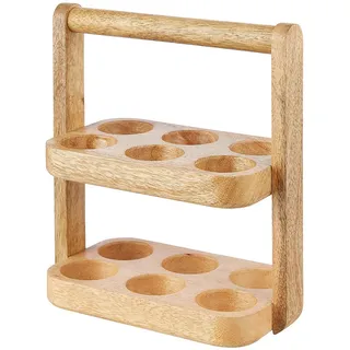 Butlers Eier-Etagere Mango Days , Braun , Holz , 23 cm , Geschirr, Tischkultur & Serviergeschirr, Etageren
