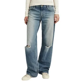 G-STAR Damen Judee Low Waist Loose Jeans Blau (Antique Faded Blue Agave Ripped D22889-D436-G130) 26W / 32L