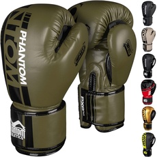 Phantom Boxhandschuhe APEX | MMA Thai Boxing Gloves | Männer (APEX - Army, 14 Oz)