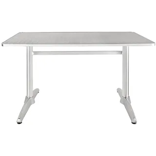 Bolero Gartentisch 120 x 60 x 72 cm edelstahl