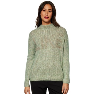 STREET ONE Damen A302186 Strickpullover Grobstrick, Clary Mint Melange, 38