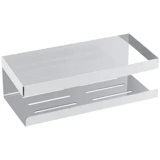 Schöner Wohnen Duschablage , Edelstahlfarben , Metall , eckig , 25x8x11.5 cm , Badaccessoires, Sonstige Badaccessoires