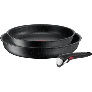 Tefal Ingenio Black Stone Pfannen-Set 3-tlg. 24 cm + 28 cm
