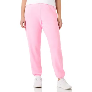 Champion Damen Rochester 1919 C-Campus High Waist Elastic Cuff Trainingshose, Rosa Baumwolle Candy (Ccpf), L