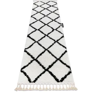 RugsX Berber Teppichläufer 60 x 250 cm Weiß