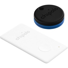 Bundle - 2X ONE + 1x CARD - Schlüssel und Portemonnaie Finder, Bluetooth-Tracker für Schlüssel, Portemonnaie, Kostenlose Premium-Funktionen, Funktioniert mit Chipolo App (iOS und Android kompatibel)