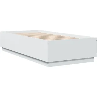 vidaXL Bettgestell Weiß 90x200 cm Holzwerkstoff - Weiß