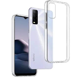 REY Transparent Silikonhülle TPU für Vivo Y20s - Y20 - Y20i - Y11s, Handyhülle Premium Kratzfest TPU Durchsichtige Schutzhülle, Ultradünne 0,33 mm