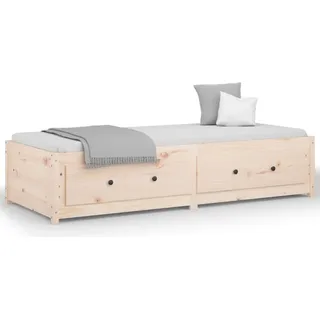vidaXL Tagesbett ohne Matratze 90x200 cm Massivholz Kiefer - Braun