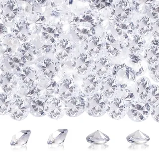 TOAOB 80 Stück Deko Diamanten 20mm Acryl Kristalle Transparent Diamantkristalle Dekosteine Diamanten Streudeko Hochzeit Dekoration