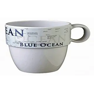 Brunner Tazzone Blue Ocean 30 Cl Melamin BPA Frei Rutschfest Stapelbar - Blau