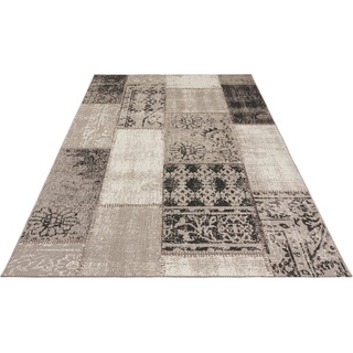 Northrugs Teppich »Symi«, rechteckig, 8 mm Höhe, In- & Outdoor, Kurzflor, Läufer, Vintage, Wohnzimmer, Außenbereich NORTHRUGS schwarz/creme/taupe B: cm 1 St.