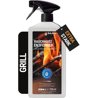 MAXXI CLEAN | Grillreiniger & Rauchharzentferner - das Original | 1x 700 ml in Sprühflasche extra stark [+] | Backofen- und Grillreiniger Konzentrat für Gasgrill, Edelstahl, Gusseisen