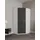 Eckschrank Barcelona 95 x 193 x 95 cm Schwarz/Weiß