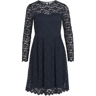 Vila Damen Vikalila L/S Lace - Noos Dress, Navy Blazer, XL EU