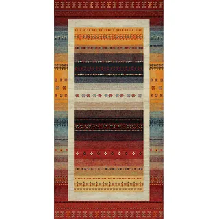 Novel Läufer , Multicolor, Rot , Textil , Vintage , rechteckig , 80x250 cm , Textiles Vertrauen - Oeko-Tex® , in verschiedenen Größen erhältlich , Teppiche und Böden, Teppiche, Teppichläufer, Läufer