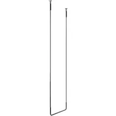 Gessi Goccia Decken-Handtuchhalter 45 cm, Höhe 160 cm, 38144, Farbe: Metall Schwarz GHRC