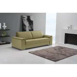 Egoitaliano Schlafsofa »Cecilia, modern & elegant, erstklassiger Sitzkomfort, Dauerschläfer« inkl. Matratze und hochwertigem Metallbettrahmen, toller Schlafkomfort, grün