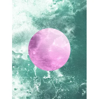 KOMAR Wandbild Solum Aqua 30 x 40 cm