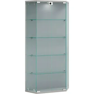VCM Hängevitrine Benila 83 x 17 x 114 cm Silber