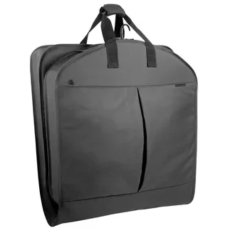 WallyBags® 114,3 cm Deluxe-Reise-Kleidersack mit extra Kapazität, mit Zwei Zubehörteilen, Schwarz, 45-inch, Deluxe-Reise-Kleidersack, extra Kapazität, 114,3 cm, mit Zwei Zubehörtaschen