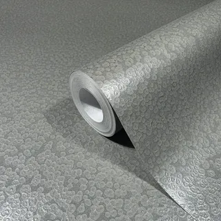 Marburg Vliestapete Gepunktet Glanz Metalloptik Modern 10,05 m x 0,7 m Grau