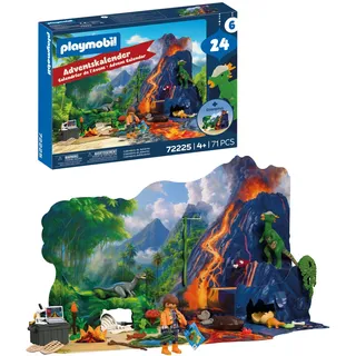Playmobil Spielzeug-Adventskalender Dino-Expedition 2021 72225 bunt
