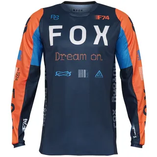Fox 180 Race Spec Motocross Jersey, blau/orange, S