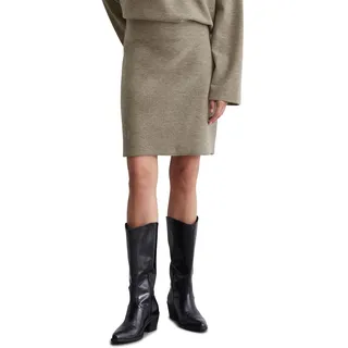 Marc O'Polo Damen Minirock aus Woll-Mix Winter, Beige (Shaded Brown Melange), 44