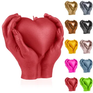 Candellana Herz Kerze Aesthetic 140 x 90 x 150 mm rot