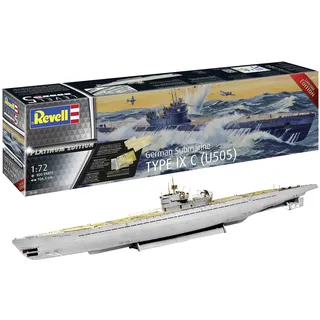 Revell Modellbau I Type IX C "Platinum Edition" I Bausatz I Maßstab 1:72 I 800 Teile I Bastelset ab 13 Jahren I Detailgetreues Modell I U-Boot I Authentische Nachbildung