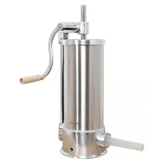 Wurstfüllmaschine 5kg Edelstahl Vertikal Wurstspritze 6 Trichter KLAUSBERG KB-7927 - Silber
