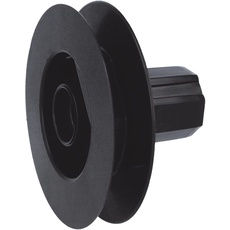 Amig - Schwarze Gurtscheibe aus Nylon für Rollladen-Wellenlager | Für 18-mm-Gurtbänder, 42-mm-Rohre und Stirnwände aus Aluminium | Durchmesser 140 mm